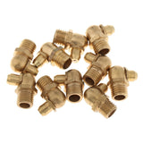 Max 10 Pieces Metric Male 90 Deg Degree Brass Grease Zerk Nipple Fittings M8x1