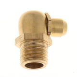 Max 10 Pieces Metric Male 90 Deg Degree Brass Grease Zerk Nipple Fittings M8x1