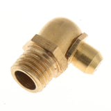 Max 10 Pieces Metric Male 90 Deg Degree Brass Grease Zerk Nipple Fittings M8x1