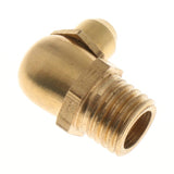 Max 10 Pieces Metric Male 90 Deg Degree Brass Grease Zerk Nipple Fittings M8x1