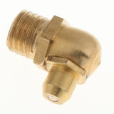 Max 10 Pieces Metric Male 90 Deg Degree Brass Grease Zerk Nipple Fittings M8x1