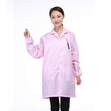 Max ESD Anti-Static Premium Lab Jacket Coat Women Medical Clothing Pink S
