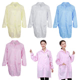 Max ESD Anti-Static Premium Lab Jacket Coat Women Medical Clothing Pink S