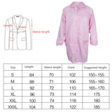 Max ESD Anti-Static Premium Lab Jacket Coat Women Medical Clothing Pink S