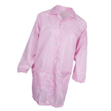 Max ESD Anti-Static Premium Lab Jacket Coat Women Medical Clothing Pink M