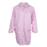 Max ESD Anti-Static Premium Lab Jacket Coat Women Medical Clothing Pink M