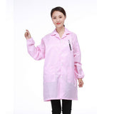 Max ESD Anti-Static Premium Lab Jacket Coat Women Medical Clothing Pink M