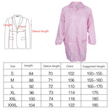 Max ESD Anti-Static Premium Lab Jacket Coat Women Medical Clothing Pink M