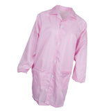 Max ESD Anti-Static Premium Lab Jacket Coat Women Medical Clothing Pink XXL