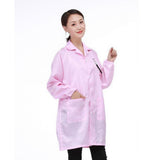 Max ESD Anti-Static Premium Lab Jacket Coat Women Medical Clothing Pink XXL