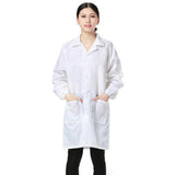 Max ESD Anti-Static Premium Lab Jacket Coat Women Medical Clothing White M