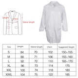Max ESD Anti-Static Premium Lab Jacket Coat Women Medical Clothing White XL