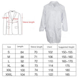 Max ESD Anti-Static Premium Lab Jacket Coat Women Medical Clothing White XXL