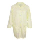 Max ESD Anti-Static Premium Lab Jacket Coat Women Medical Clothing Yellow M