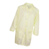 Max ESD Anti-Static Premium Lab Jacket Coat Women Medical Clothing Yellow M