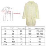 Max ESD Anti-Static Premium Lab Jacket Coat Women Medical Clothing Yellow M