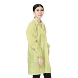 Max ESD Anti-Static Premium Lab Jacket Coat Women Medical Clothing Yellow XXXL