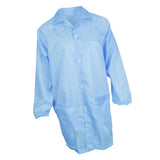 Max ESD Anti-Static Premium Lab Jacket Coat Women Medical Clothing Blue M
