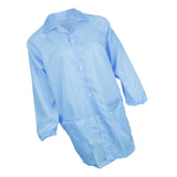 Max ESD Anti-Static Premium Lab Jacket Coat Women Medical Clothing Blue XL
