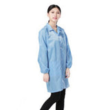 Max ESD Anti-Static Premium Lab Jacket Coat Women Medical Clothing Blue XL