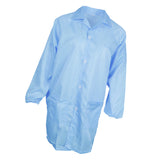 Max ESD Anti-Static Premium Lab Jacket Coat Women Medical Clothing Blue XXXL