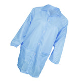 Max ESD Anti-Static Premium Lab Jacket Coat Women Medical Clothing Blue XXXL