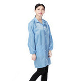 Max ESD Anti-Static Premium Lab Jacket Coat Women Medical Clothing Blue XXXL