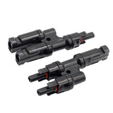 Max MC4 Solar Panel Cable Branch Connector Adapter T Type MMF+FFM Cable