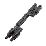 Max MC4 Solar Panel Cable Branch Connector Adapter T Type MMF+FFM Cable