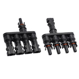 Max MC4 Solar Panel Cable Branch  3 Way Connector Adapter T Type 4 To 1
