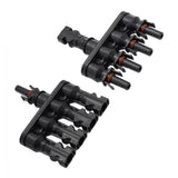 Max MC4 Solar Panel Cable Branch  3 Way Connector Adapter T Type 4 To 1