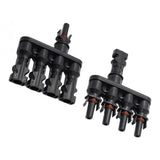 Max MC4 Solar Panel Cable Branch  3 Way Connector Adapter T Type 4 To 1
