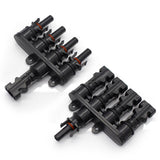 Max MC4 Solar Panel Cable Branch  3 Way Connector Adapter T Type 4 To 1