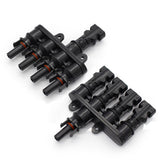 Max MC4 Solar Panel Cable Branch  3 Way Connector Adapter T Type 4 To 1