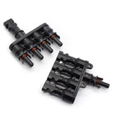Max MC4 Solar Panel Cable Branch  3 Way Connector Adapter T Type 4 To 1