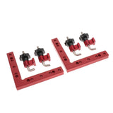 Maxbell Aluminium Alloy L Shape Right Angle Clamps Corner Clamping Ruler 6.30x6.30in