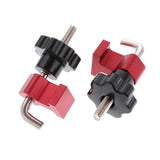 Maxbell Aluminium Alloy L Shape Right Angle Clamps Corner Clamping Ruler 6.30x6.30in