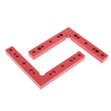 Maxbell Aluminium Alloy L Shape Right Angle Clamps Corner Clamping Ruler 6.30x6.30in