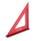 Maxbell Aluminum Alloy Triangle Square Ruler Angle Measuring Tool 12.8x18cm