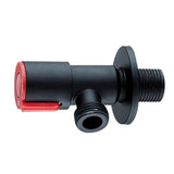 Maxbell Plumbing Valve Wall Outlet Black Faucets Shower Angle Valve Accessory Red 1