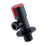 Maxbell Plumbing Valve Wall Outlet Black Faucets Shower Angle Valve Accessory Red 1