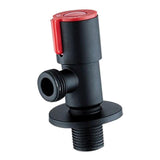 Maxbell Plumbing Valve Wall Outlet Black Faucets Shower Angle Valve Accessory Red 1