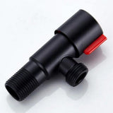 Maxbell Plumbing Valve Wall Outlet Black Faucets Shower Angle Valve Accessory Red 1