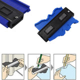 Maxbell Contour Profile Gauge Woodworking Shape Tracing Template Measuring Tool Blue