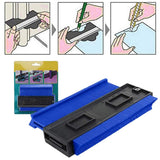 Maxbell Contour Profile Gauge Woodworking Shape Tracing Template Measuring Tool Blue
