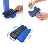 Maxbell Contour Profile Gauge Woodworking Shape Tracing Template Measuring Tool Blue