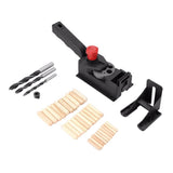 Maxbell Drill Guide Dowel Straight Hole Woodworking Positioner 36pcs