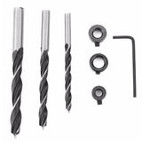 Maxbell Drill Guide Dowel Straight Hole Woodworking Positioner 36pcs