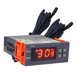 Max 1pc Electronic Thermostat w/ Sensor 24V Centigrade Thermostat for Incubation