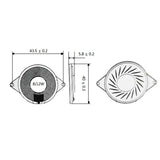 Maxbell Speaker Ultra-thin Diagonal Screw Hole 8ohm 2w Magnetic Inside Iron Shell